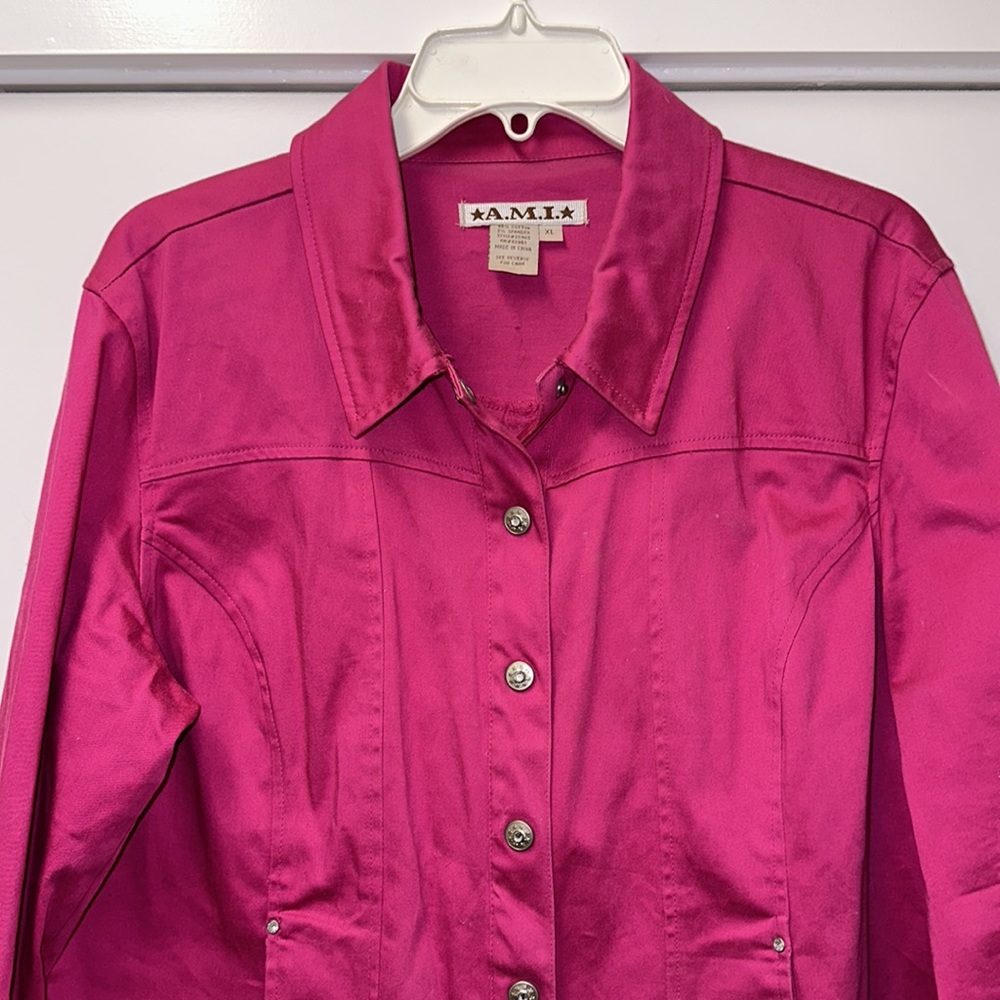 AMI Pink BarbieCore Jacket - Picture 9 of 14